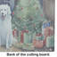 Grande planche à découper en verre Kuvasz Cozy Christmas