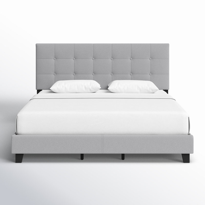 Anding Upholstered Slat Bed, Glacier, King