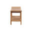 Grand tabouret de douche courbé en teck 13,75 po x 30 po Azusa