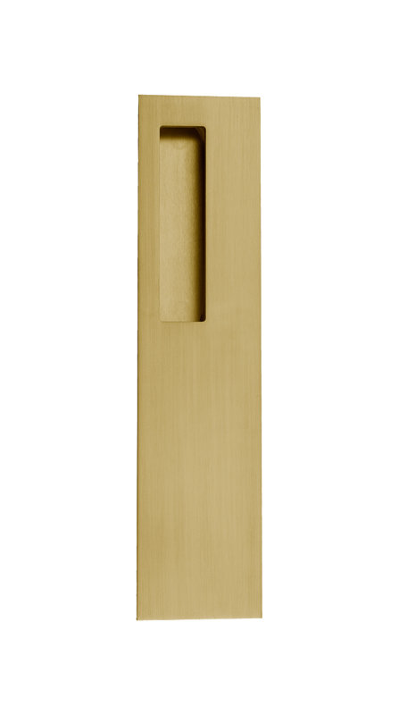 Recessed Push/Pull Plate, Satin Brass