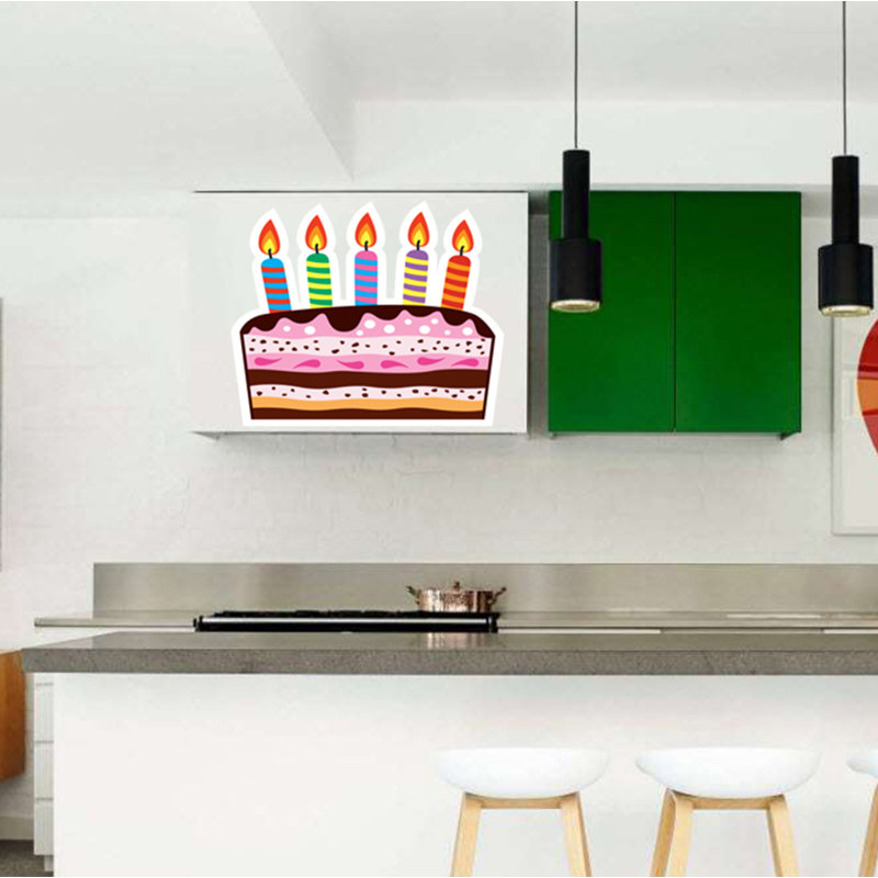 Adhésif décoratif gâteau festif, H 46 po x l 50 po