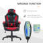 Fauteuil de jeu HOMcom 6 Vibrating Point