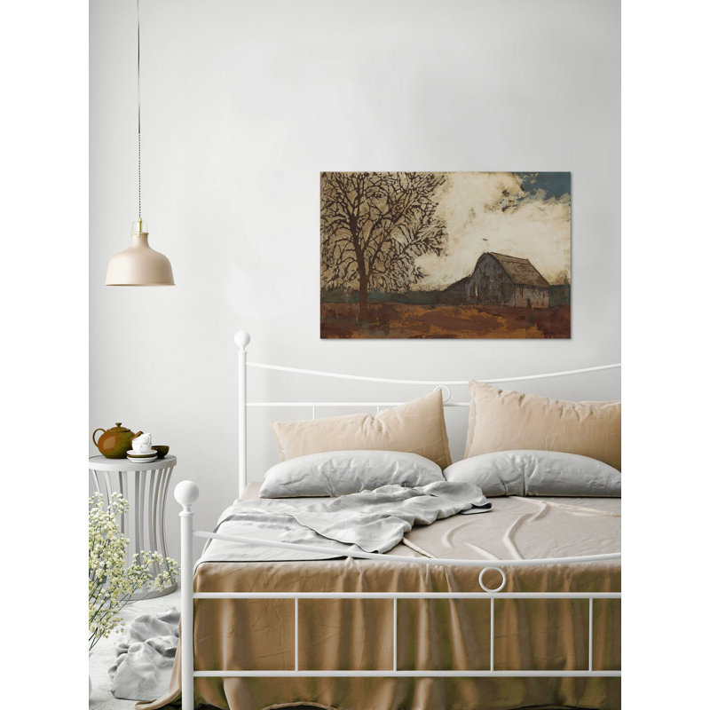Erstwhile Barn II - Wrapped Canvas Painting, 20cm H x 30cm W 
