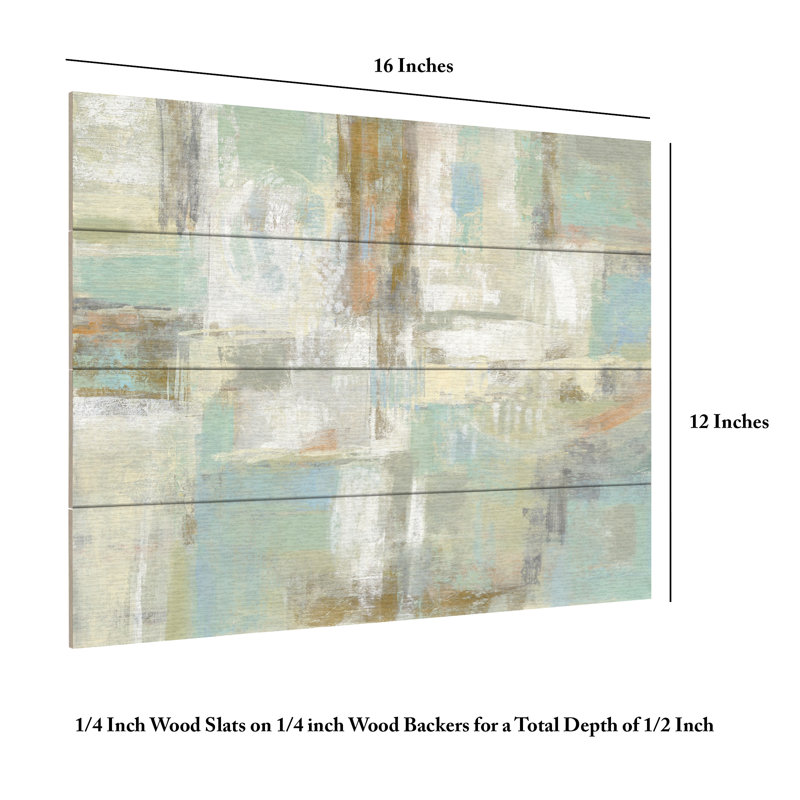 «Shades Of Celedon On Wood» par Silvia Vassileva, reproduction, H 12 po x l 16 po