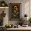 Carnations in Gold Botanical - Wrapped Canvas-41525515-41525525