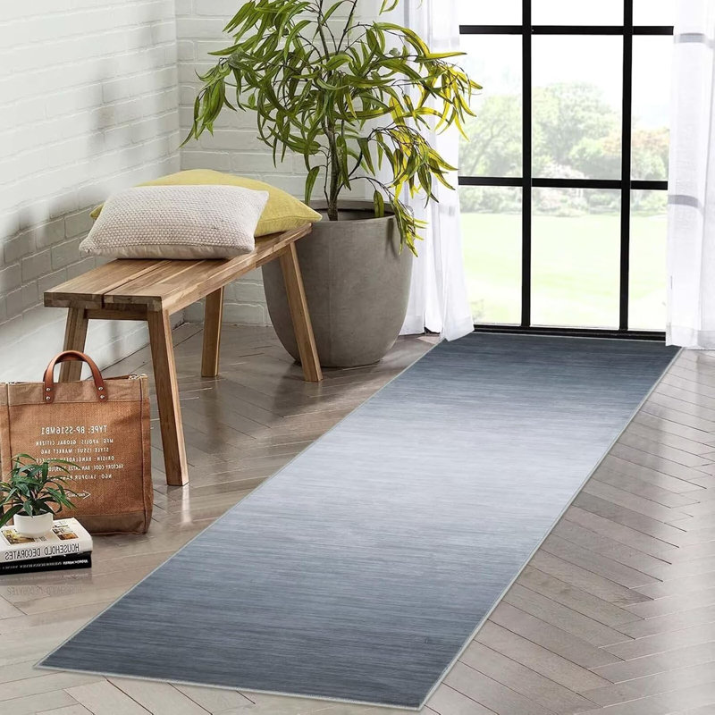 Tapis de couloir dégradé Ombre, Rectangle 9 pi x 12 pi
