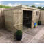 Rinu 12 ft. W x 6 ft. D Solid Wood Garden Shed