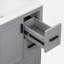 Meuble-lavabo simple 24 po avec plateau en céramique-612457385