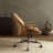 Hamilton Coffee Top Grain Leather Office Chair-47892703