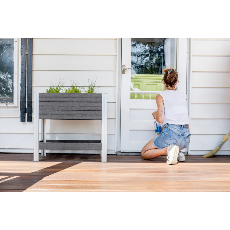 Urbana Elevated Planter, 31” W x 18” D x 28.9” H