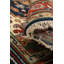 Tapis géométrique bleu fait à la main 3 x 5