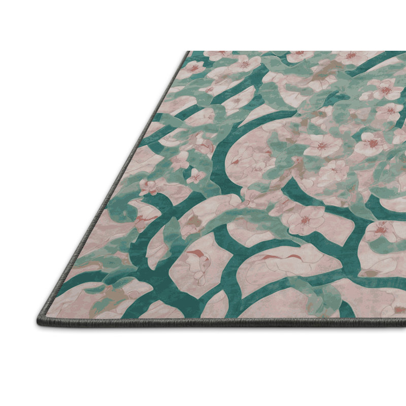 Tapis gris soyeux et moelleux, Carré 4 pi
