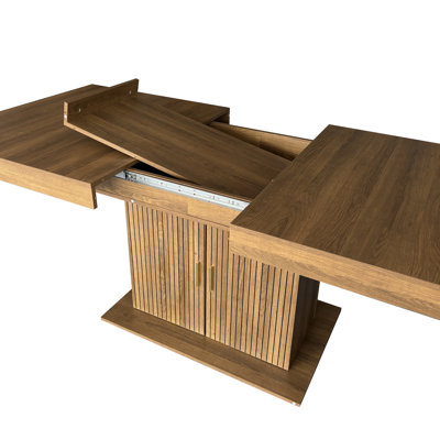Table de salle à manger extensible avec rangement