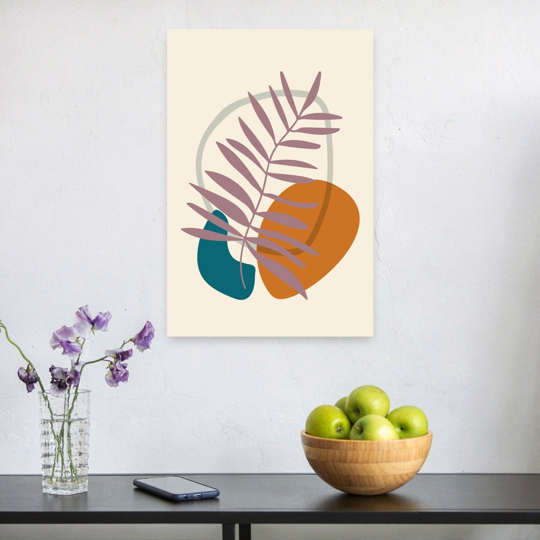 Modern Botanical Shapes Abstract Contemporary Minimalist Nature Plant Wall Art Print