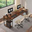 Bureau double 78,7 po - solution d'espace de travail partagé