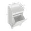 Armoire à panier à linge inclinable en bois d'ingénierie H 31 po avec panier coulissant pour salle de bain, petits espaces