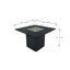 Square Propane Smokeless Fire Pit Table