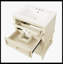 Meuble-lavabo 24 po avec lavabo en céramique, armoire de rangement avec tablette ouverte et 2 tiroirs 24 po-109658653