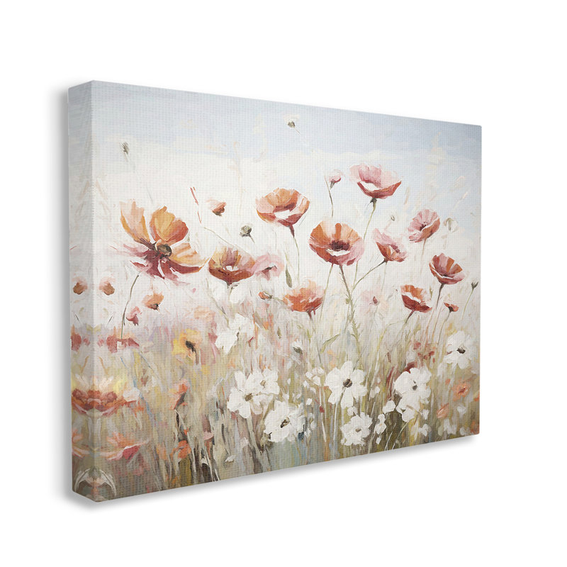 «Dynamic Poppy Meadow», art mural sur toile par Ramona Murdock, H 16 po x l 20 po
