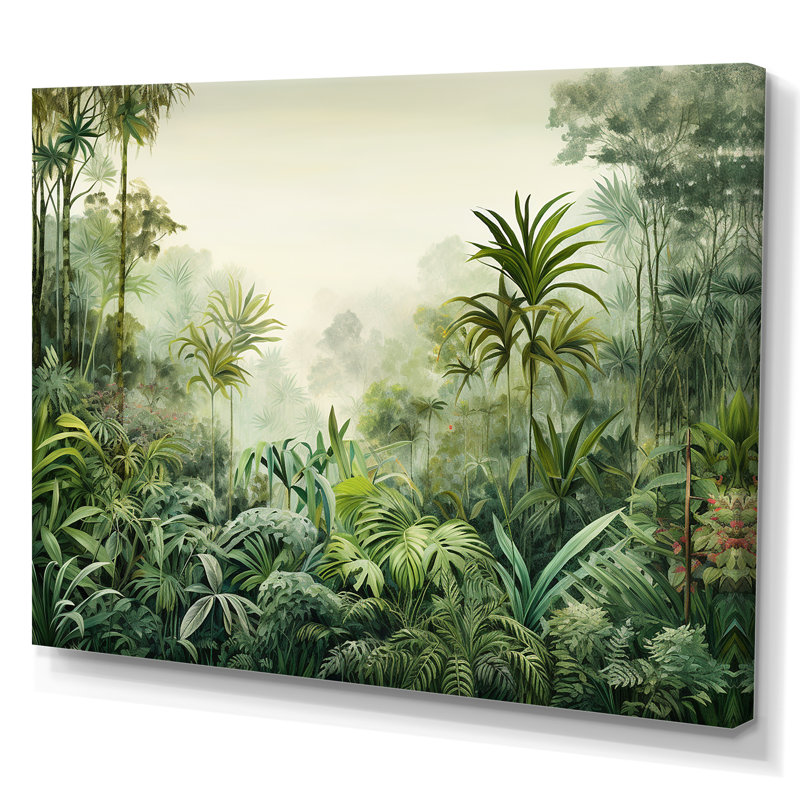 Tropical Wilderness Escape II sur impression sur toile, Toile tendue, H 16 po x l 32 po x P 1 po
