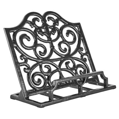 Cast Iron Heavy-Duty Recipe Book Holder