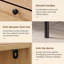 Armoire de rangement à chaussures 2 portes avec façades en rotin et tiroir