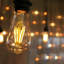 LED Edison Bulbs,Edison ST64 4W(Equivalent 40W) LED Filament Dimmable Bulb, Warm White 2700K Amber Glass 450Lumens, Retro Style Squirrel Cage Lamp - Pack of 5