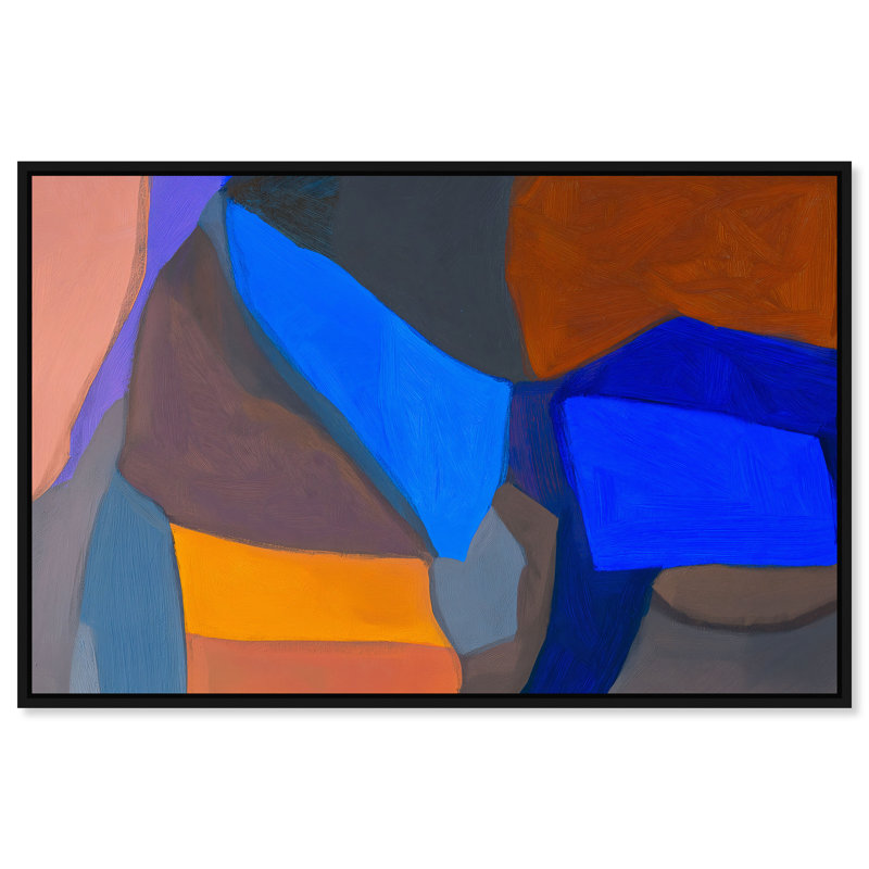 Patchwork Dream II Canvas Abstract Print by Oliver Gal, Black Frame, 15 x 10, 21"H x 31"W, Black Frame