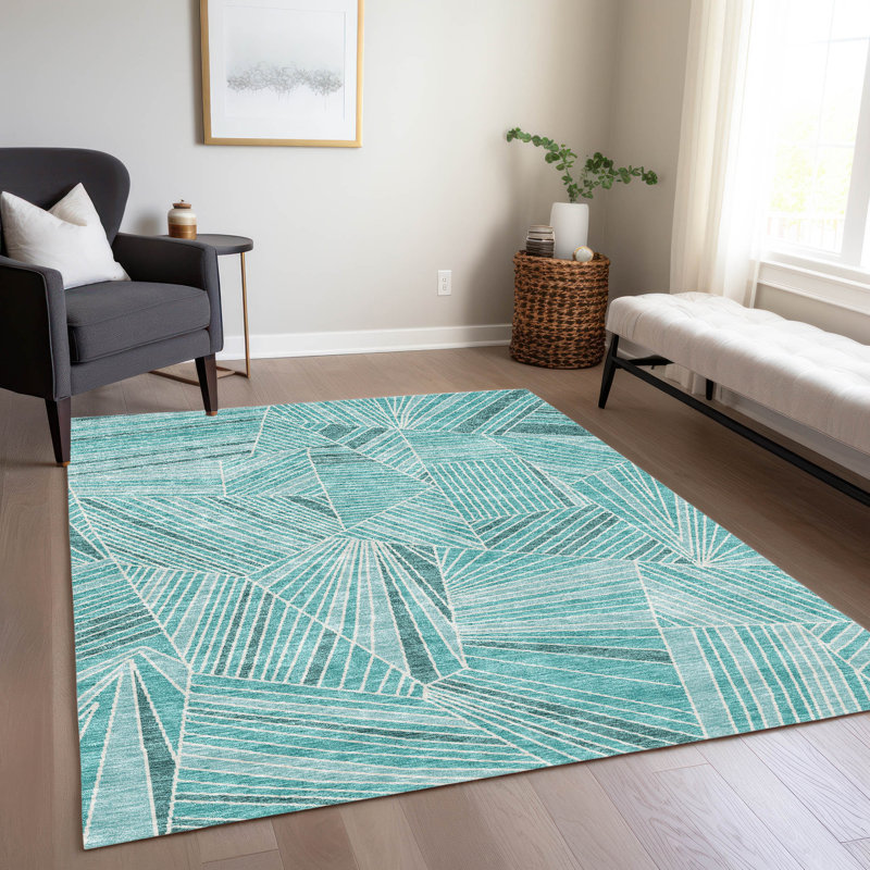 Colier Abstract Indoor / Outdoor Rug, Rectangle 2'6" x 3'10"