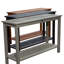 Charmante console en eucalyptus pour les espaces extérieurs, rehaussant l'esthétique et la fonctionnalité