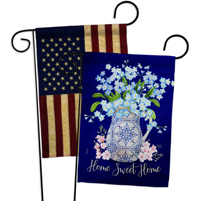 Double Sided 18.5 in. H x 13 in. W Polyester Garden flag