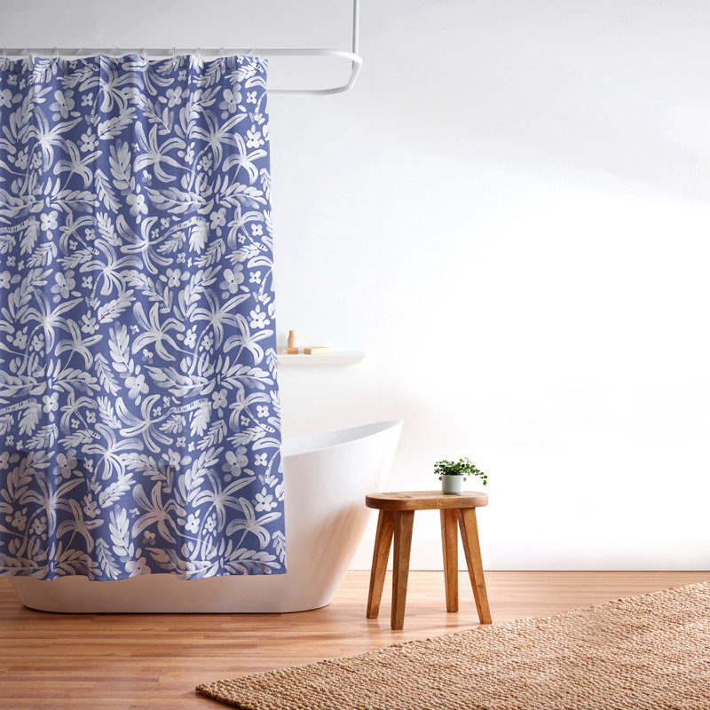 Rideau de douche Marta Barragan Camarasa, Bleu floral 8