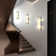 20" Dimmable Wall Mounted Sconce with Alabaster Shade (Set of 2)