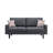 Bahamas 70" Linen Sofa With 2 Throw Pillows-1475073285