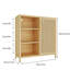 Petite et mince solution de rangement à une porte pour la maison - 2 tablettes ouvertes cachées, convient aux coins, tour à linge autoportante, assemblage facile, poids de 34,36 lb