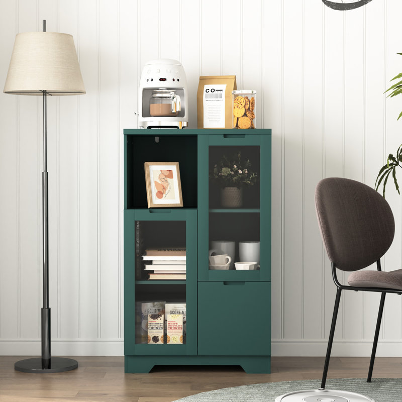 Armoire moderne avec portes en verre et tiroir - Améliore le style classique de la chambre à coucher avec une option de rangement intemporelle