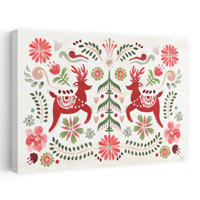 Saison festive I animal scandinave bleu bleu gris Berrie Christma