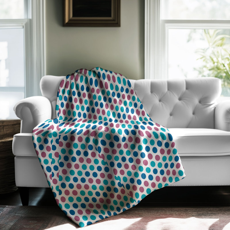 Couverture en sherpa de qualité supérieure 1 pièce Ocean Breeze, L 80 po x l 60 po