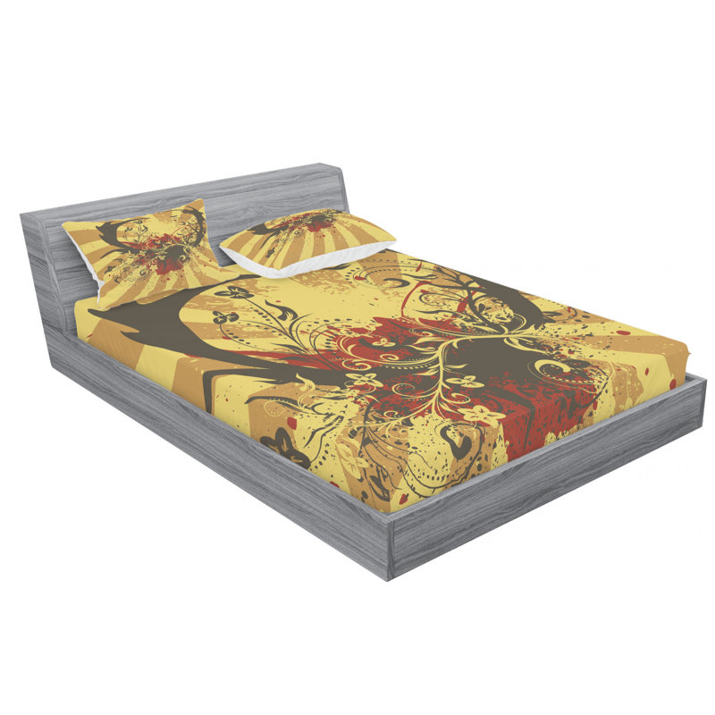 Microfiber Sheet Set, Queen Sheet Set with Fitted Sheet