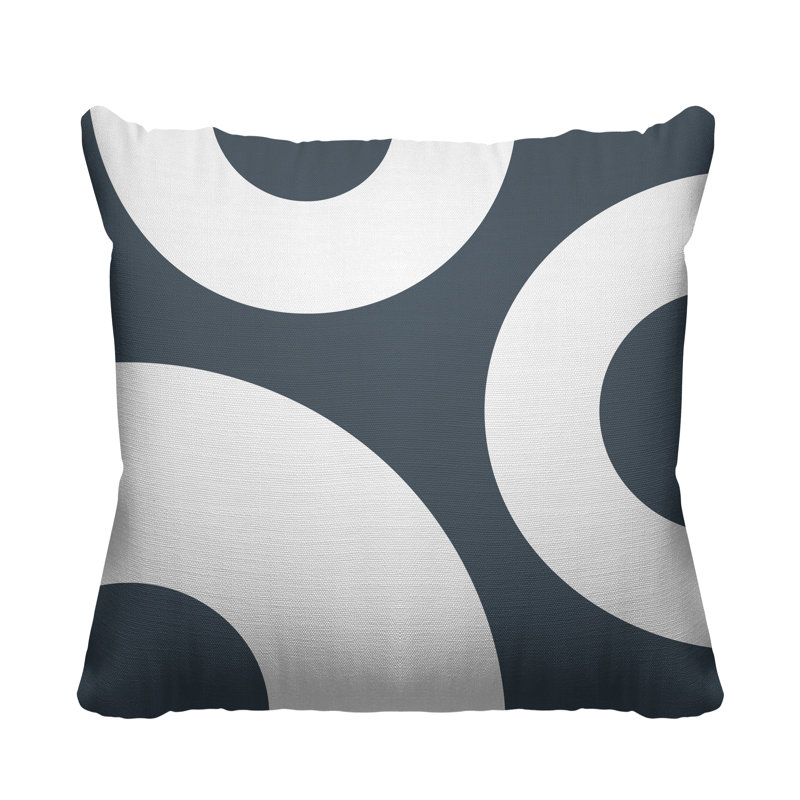Coussin décoratif intérieur / extérieur Ramsey, gris, L 17 po x H 17 po