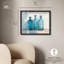 «Three Three Blue Bottles Shadowbox Print Farmhouse» par Art Remedy-115127245-115127243