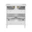Meuble-lavabo de 30 pouces avec lavabo en céramique, porte à fermeture en douceur et tablettes réglables-107087733