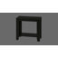 Table d'appoint de style transitionnel en stratifié pouvant servir de table de lampe, table de chevet, table de bout-94559907