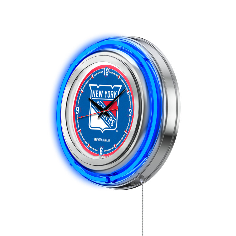 Horloge murale 15" nhl, New York Rangers