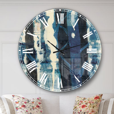 Horloge murale traditionnelle Deep Woods II Indigo