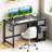 Computer Desk With Storage Drawers, Small Office Desk Modern Simple Study Writing Table For Home Bedroom, Spacious 40X24 Desktop With 2-Tier Drawer, Black