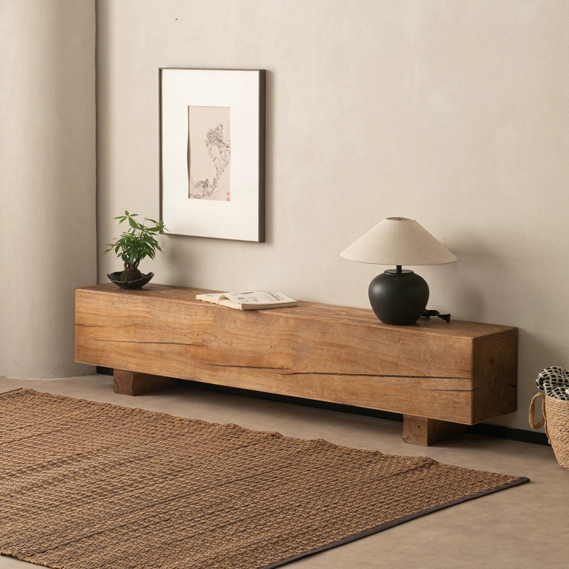 Banc simple en bois massif