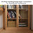 Nordic Solid Wood Red Oak Bookcase With Tempered Glass