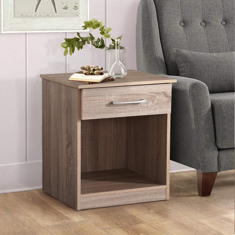 Table de chevet Sandle, Brun