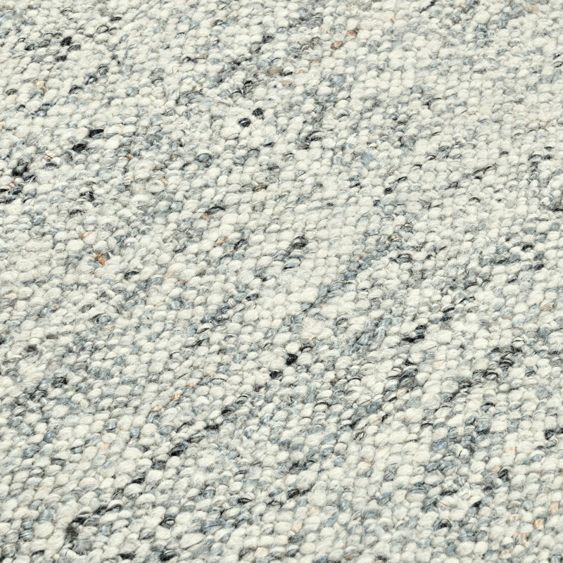 Handwoven Fog Gray Area Rug, Rectangle 2' x 3'